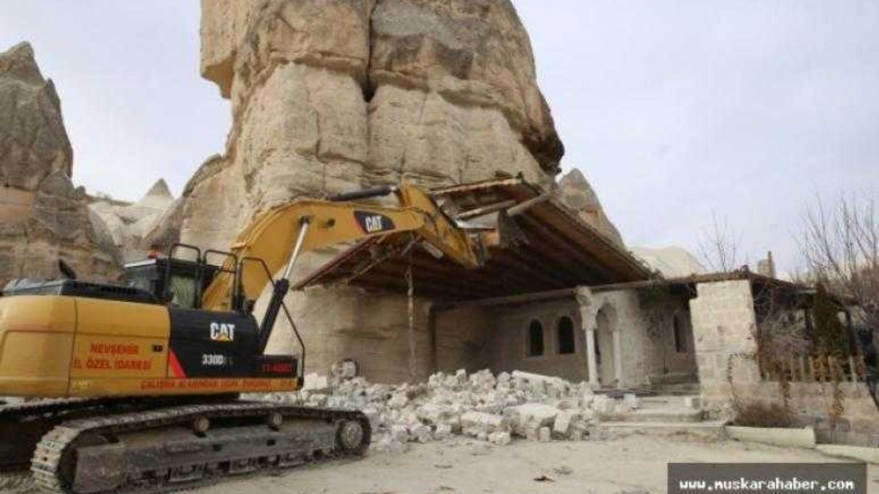 Göreme’de yıkım başladı
