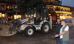Ürgüp Belediye Başkanı Meteoroloji Uyarısı Üzerine Sahaya İndi