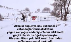 Kar Yağışı Ürgüp’te Ulaşımı Olumsuz Etkiledi: Aksalur–Topuz Yolu Kapatıldı