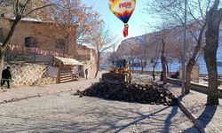 Ürgüp’te Yeşilağan Bayır’ında Yol Düzenleme Çalışmaları Başladı