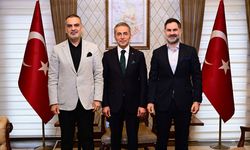 Mehmet Dinler ile Yakup Dinler, Hüseyin Kök’e hayırlı olsun ziyaretinde bulundu.