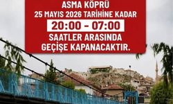 Asma Köprü geçici olarak gece saatlerinde yaya trafiğine kapatıldı.