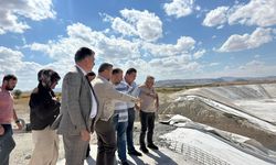 ÖZGÜN, SARIHIDIR POMPAJ SULAMASI YENİLEME ÇALIŞMALARINI YERİNDE İNCELEDİ.