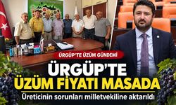 Ürgüp’te üzüm fiyatları ve üreticilerin sorunları masaya yatırıldı.