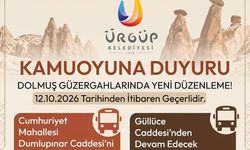 Ürgüp’te Dolmuş Güzergâhları Yeniden Düzenleniyor.