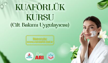MEB Onaylı Kuaförlük Kursu (Cilt Bakımı Uygulayıcısı) Açılıyor