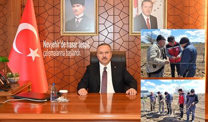 Nevşehir’de hasar tespit çalışmalarına başlandı