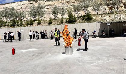 Turizm Tesisinde Nefes Kesen Yangın Tatbikatı.