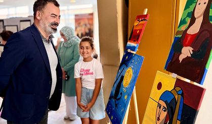 Ürgüp’te Miniklerin Resim Sergisi Sessiz Sedasız Açıldı.