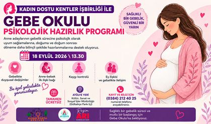 Kadın Dostu Kentler Kapsamında Gebe Okulu Hayata Geçiriliyor.