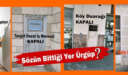 Sözün Bittiği Yer Ürgüp! Vatandaşlar Belediyeden Acil Hizmet Bekliyor.