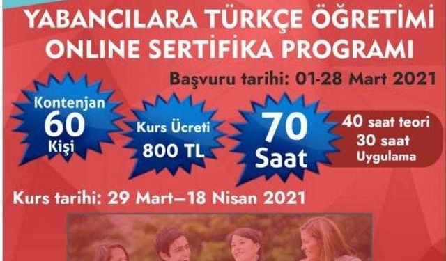 NEVÜ TÖMER’den Yabancılara Türkçe Öğretimi Online Sertifika Programı