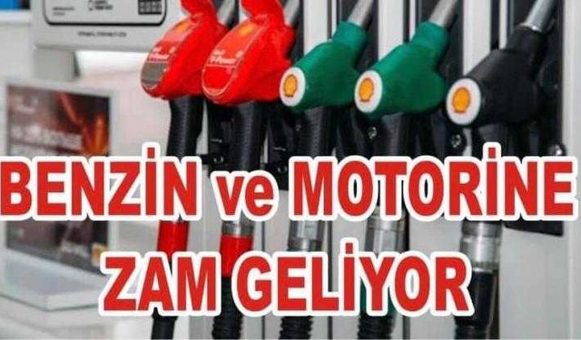 Benzin ve motorine bu geceden itibaren 41 kuruş zam geliyor.