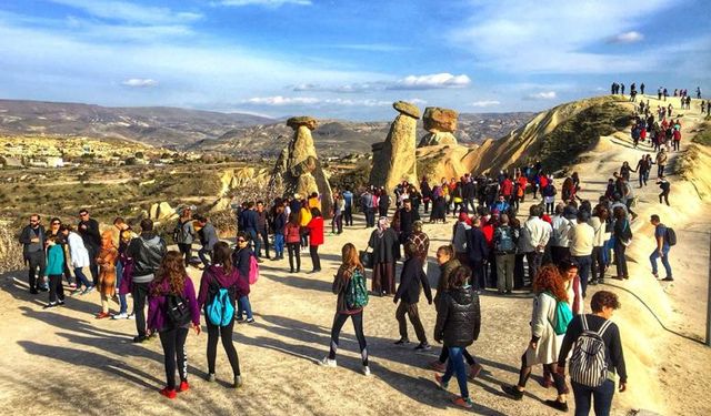 Kapadokya'nın 8 aylık turist ziyaretçi sayıları belli oldu.