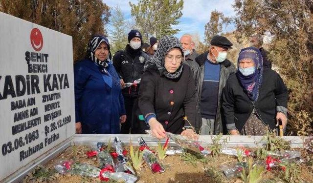 Şehit Çarşı Mahalle Bekçisi Kadir KAYA, Sene-i Devriyesinde Mezarı Başında Anıldı.