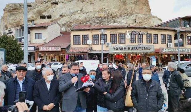 Ürgüp'te belediye inşaatına protesto: Yine rant, yine kıyım