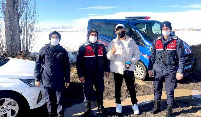 Derinkuyu’da Kaybolan turisti Jandarma buldu