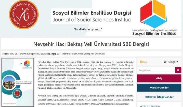 NEVÜ Sosyal Bilimler Enstitüsü Dergisinin 2. Sayısı Yayınlandı