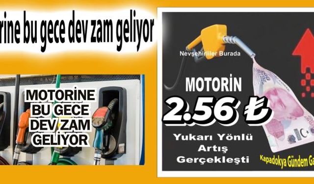  Motorine bu gece dev zam geliyor 