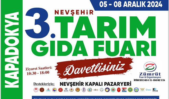 Nevşehir Tarımcılarını Ağırlayacak