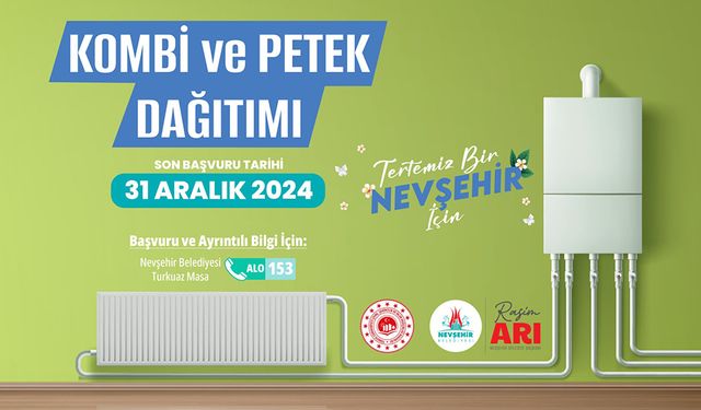 Nevşehir Belediyesi’nin Kombi ve Petek Desteği Sürüyor