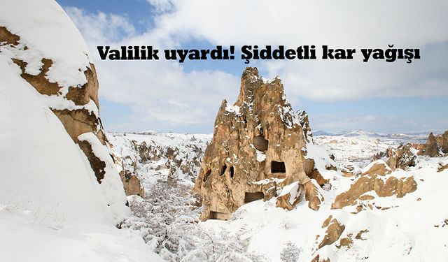 Valilik uyardı! Şiddetli kar yağışı.
