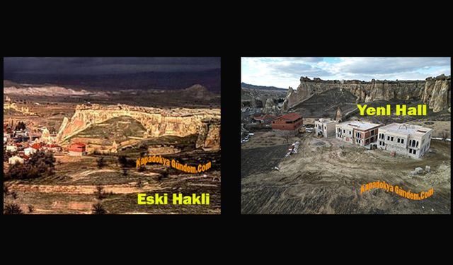 Kapadokya can çekişiyor. Mimarlar: Avanos Çavuşin ’de peribacalarının ortasına betonarme yapılar inşa ediliyor.