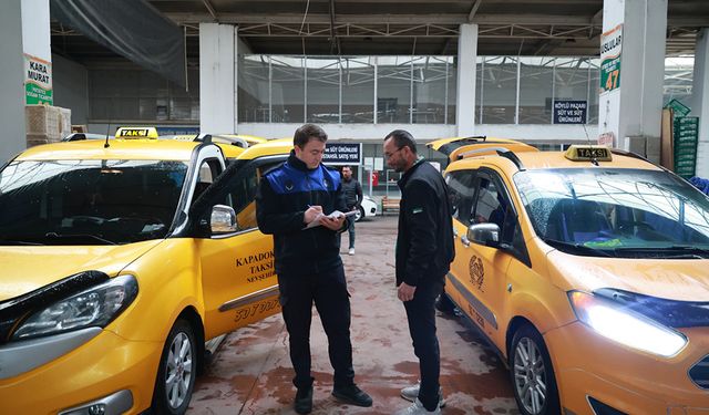 Nevşehir’de Ticari Taksilerin Denetim ve Kontrolleri Yapılıyor