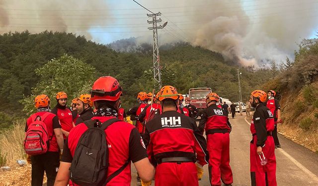 İHH Nevşehir ekipleri yangınlarla mücadele ediyor