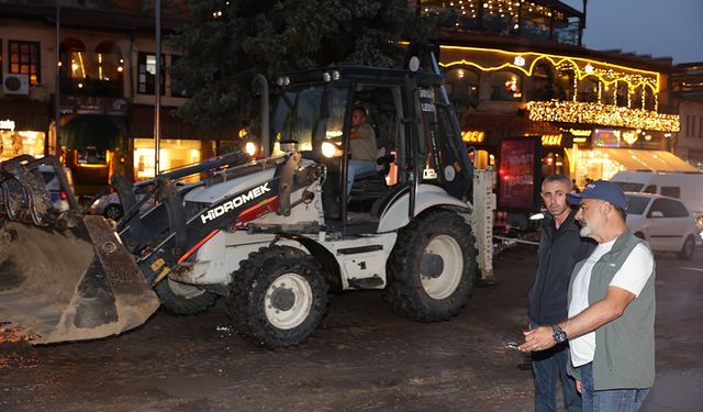 Ürgüp Belediye Başkanı Meteoroloji Uyarısı Üzerine Sahaya İndi
