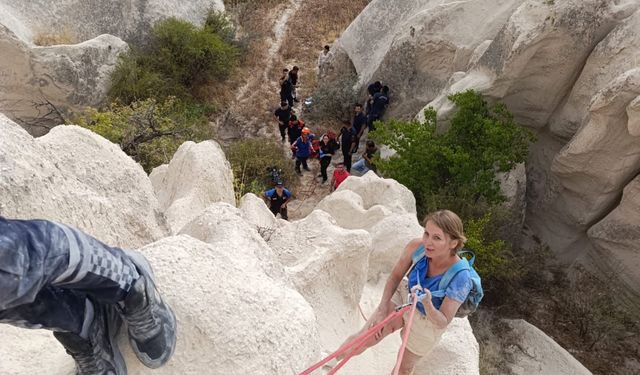 Vadide Mahsur Kalan Turist Kurtarıldı