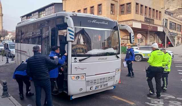 Ürgüp’te Şehir içi Dolmuş ve Servis Araçlarına Kapsamlı Denetim