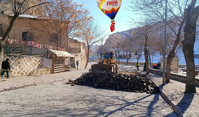 Ürgüp’te Yeşilağan Bayır’ında Yol Düzenleme Çalışmaları Başladı