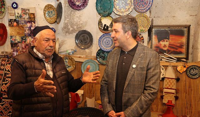 Kapadokya Alan Başkanı Cem Aslanbay, Avanos’ta seramik ustalarıyla buluştu