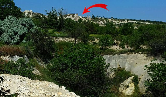 Üç Güzeller Peribacaları Yakınına Dökülen Hafriyat Tepki Çekti.