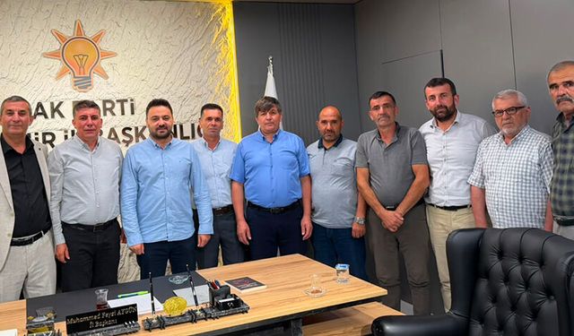 SİT SORUNUNUN ÇÖZÜME KAVUŞMASININ ARDINDAN İL BAŞKANI AYGÜN’E TEŞEKKÜR ZİYARETİ.