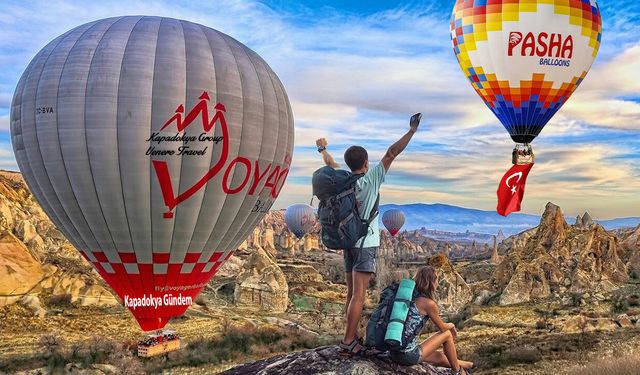Kapadokya'yı İlk Altı Ayda 306 Bin 777 Kişi Gökyüzünden Seyretti.