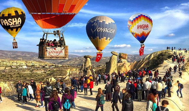 Türkiye'de Balon Turizmi 6,9 Milyon Yolcu Barajını Aştı.