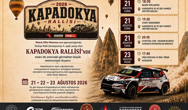 Ralli Şampiyonası Kapadokya’da Toprak Zemine Dönüyor.