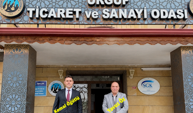 Ürgüp Ticaret ve Sanayi Odası’nda Yeni Başkan Kemal Öğütlü.