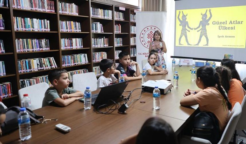 GÜZEL ATLAR ÜLKESİ ATÖLYESİ PAŞA KONAĞI HALK KÜTÜPHANESİ’NDE YAPILDI