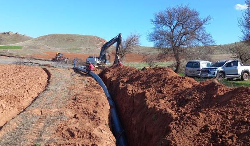 GÜLSEHİR ALEMLİ KÖYÜ TARIM SUYUNA KAVUŞUYOR               