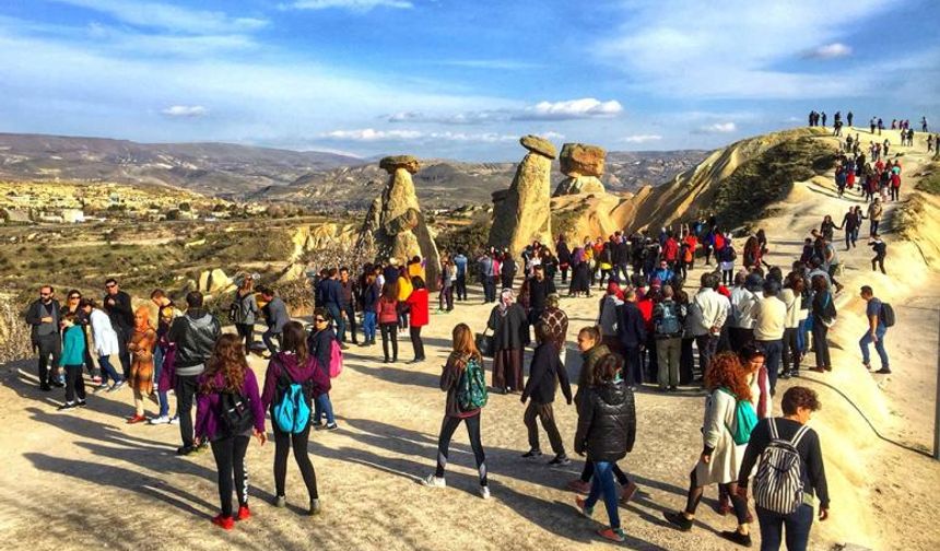 Kapadokya'nın 8 aylık turist ziyaretçi sayıları belli oldu.