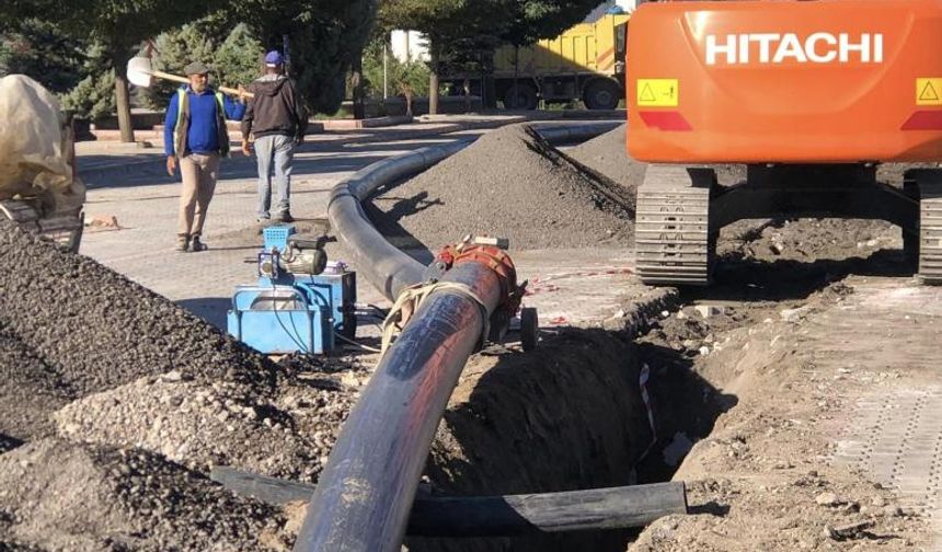 Derinkuyu'da içme suyu depoları ve arıtma tesisi yapımı sürüyor  