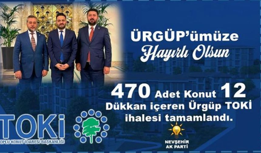 Ürgüp TOKİ’nin ihalesi gerçekleşti