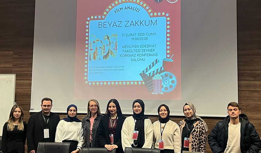 NEVÜ Psikoloji Kulübü'nden "Beyaz Zakkum" Film Analizi Etkinliği