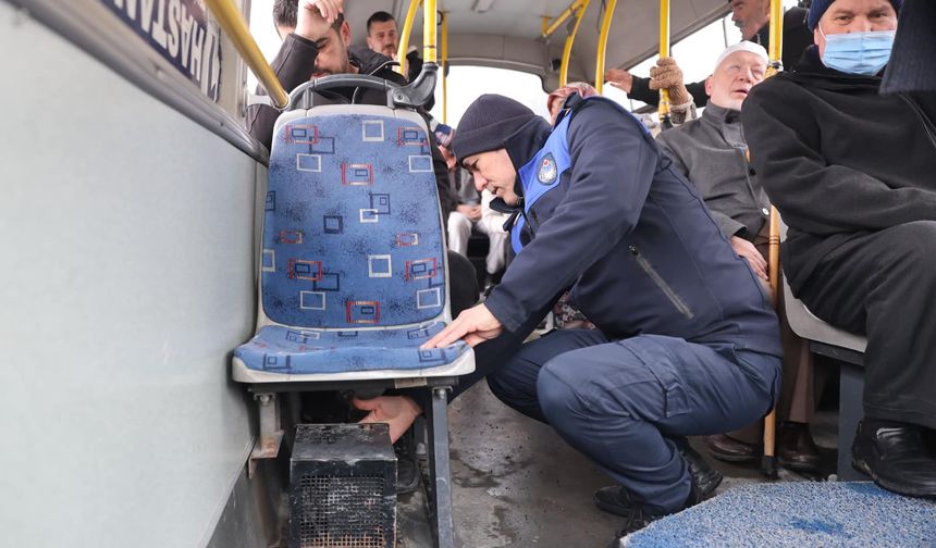 Özel halk otobüslerine denetleme