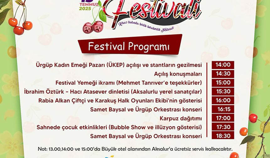 🎉 Aksalur Kiraz Festivali Geri Dönüyor!