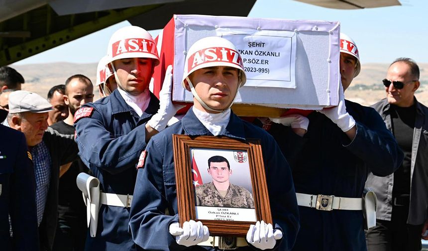 Pençe Kilit Harekât Bölgesi'nde şehit naaşı Kapadokya Havalimanı’nda;