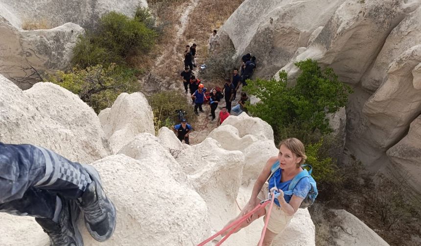 Vadide Mahsur Kalan Turist Kurtarıldı